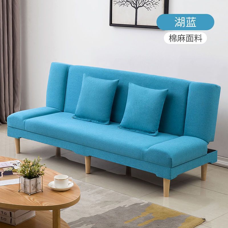 Fábrica directa de alquiler asequible bajo sofá pequeño tipo de casa plegable simple sobre sofá cama de doble uso económico
