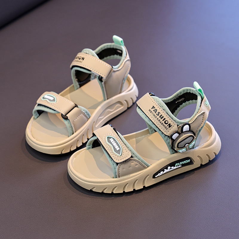 Zapatos de playa de moda para niños 2026 verano nuevos sandalias deportivas casuales para niños de tamaño medio y grande de dibujos animados zapatos de dedo soleado suave image 8