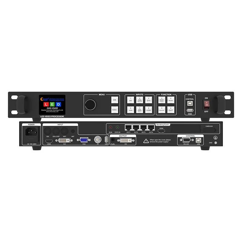 LED display high-definition video splicing processor Chengda VS400-L supports Lingxingyu control system sending card
