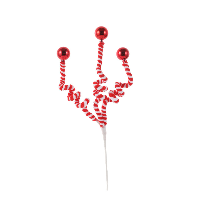 Nuevos dulces de espuma peluche torsión varilla de fijación decoración de Navidad decoración de árbol de Navidad arreglos de flores festivas