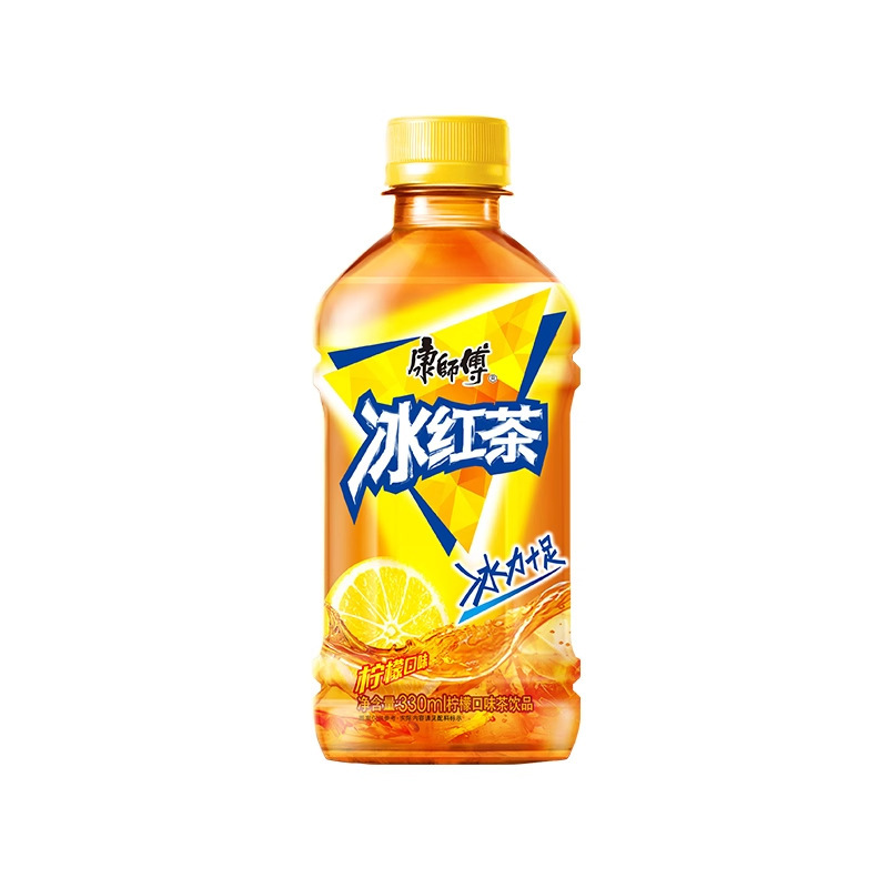 康师傅饮料冰红茶柠檬味茶饮品330ml*6小瓶水便携夏天暑假旅游|undefined