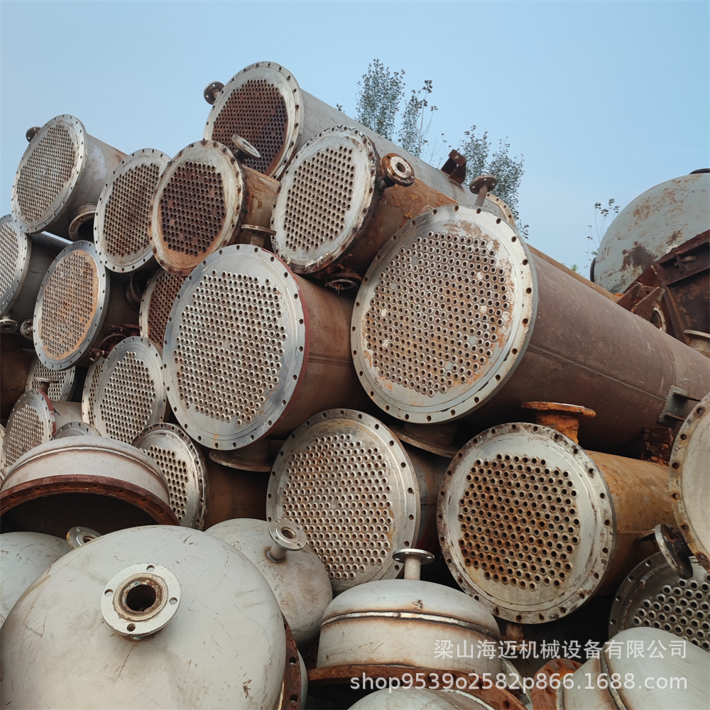 二手不锈钢化工冷凝器 强制循环挥发器 列管不锈钢冷凝器