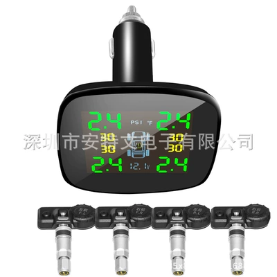 Cigarette Lighter Tire Pressure Monitor Tire pressure monitoring system - d02-built-in