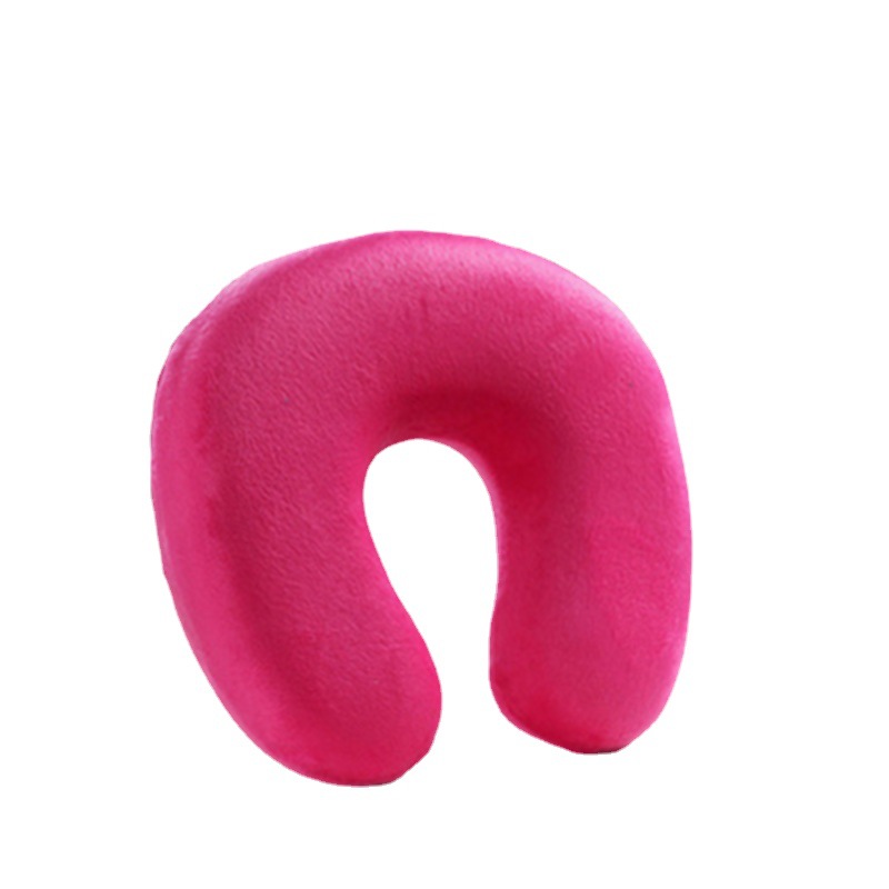 Premium U-Shaped Memory Foam Slow Rebound Support Cervical Travel Neck Pillow Core_voghion.com