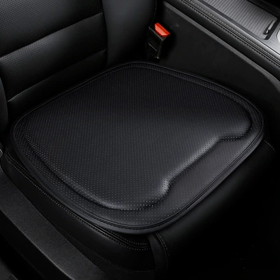 Universal Seat Cushion Arrow Without Backrest for Car Main Driver, All-Season Front Driver's Seat Full-Cover Seat Cushion Leather Seat Cover