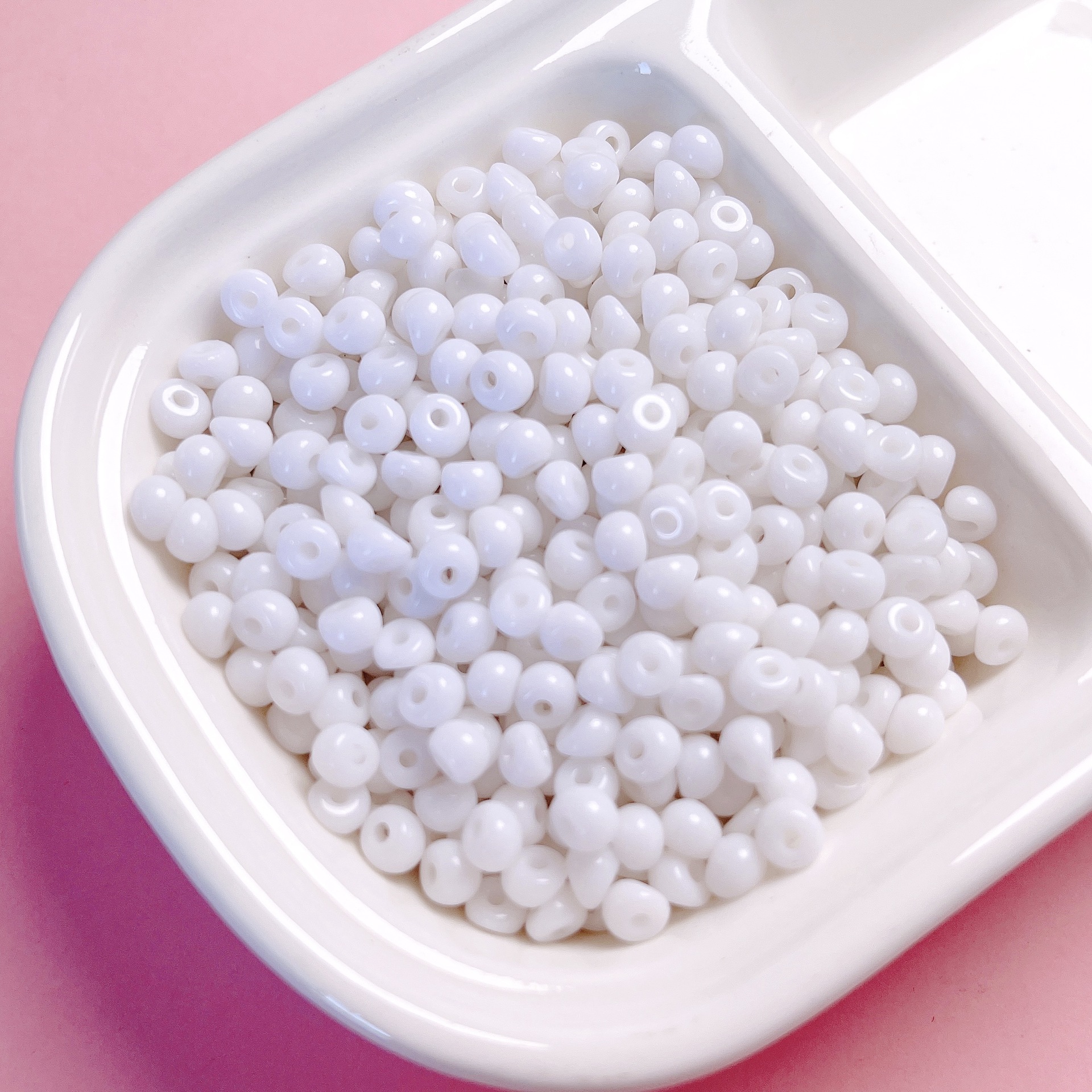 11g Weight Beads Jewelry Making Type Beaded Classification 200 Pieces Per Pack Quantity Arylic Material Solid Color Pattern All Seasons Season Vacation, Classic Style Style 200 Pieces Per Pack Arylic Solid Color Beaded Beads 4