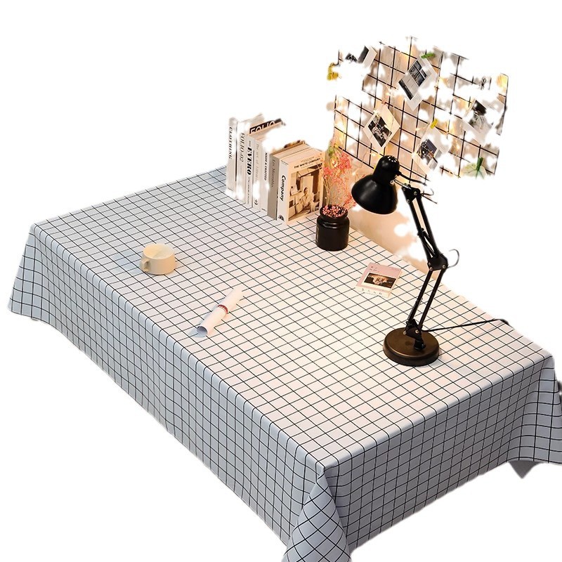 Topa de escritorio de PVC impermeable a prueba de agua a prueba de aceite sin lavado estudiantes tela de escritorio rectangular tela de mesa de comedor red ins viento almohadilla de mesa