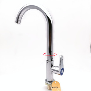 Factory wholesale 304 stainless steel faucet kitchen single cold vertical faucet stainless steel vegetable basin faucet