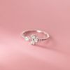 Fresh ring, Korean style, simple and elegant design, four-leaf clover