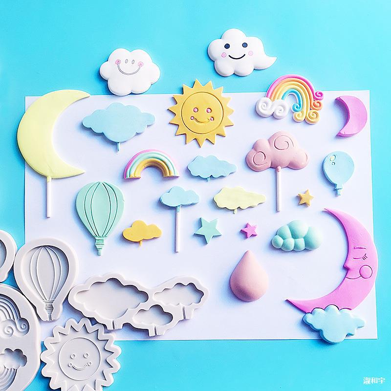 Love Balloon Mold One-Year-Old Decoration Kidsren's Valentine's Day Fondant Chocolate Cake Mold Dry Pace Baking