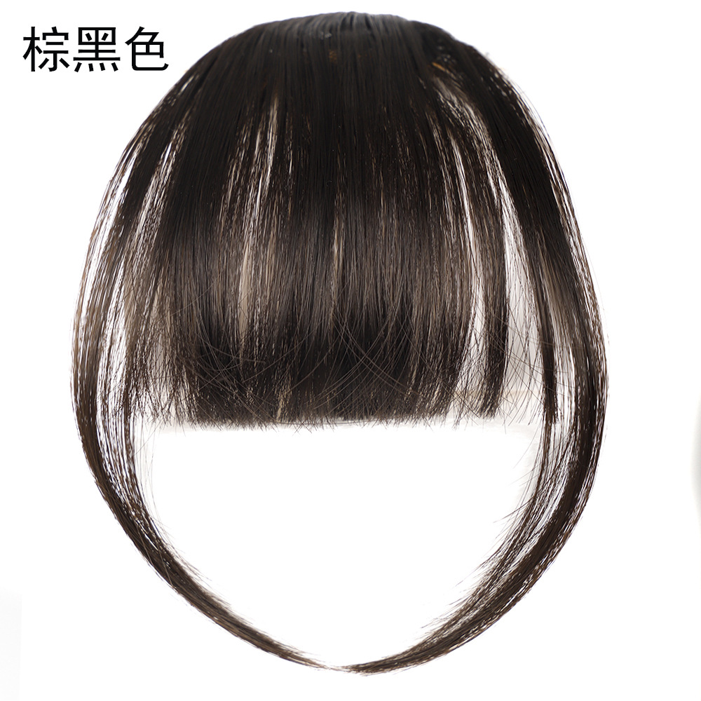 Spot wholesale chemical fiber wig air bangs Sideburns light fake bangs women's neat bangs wig piece