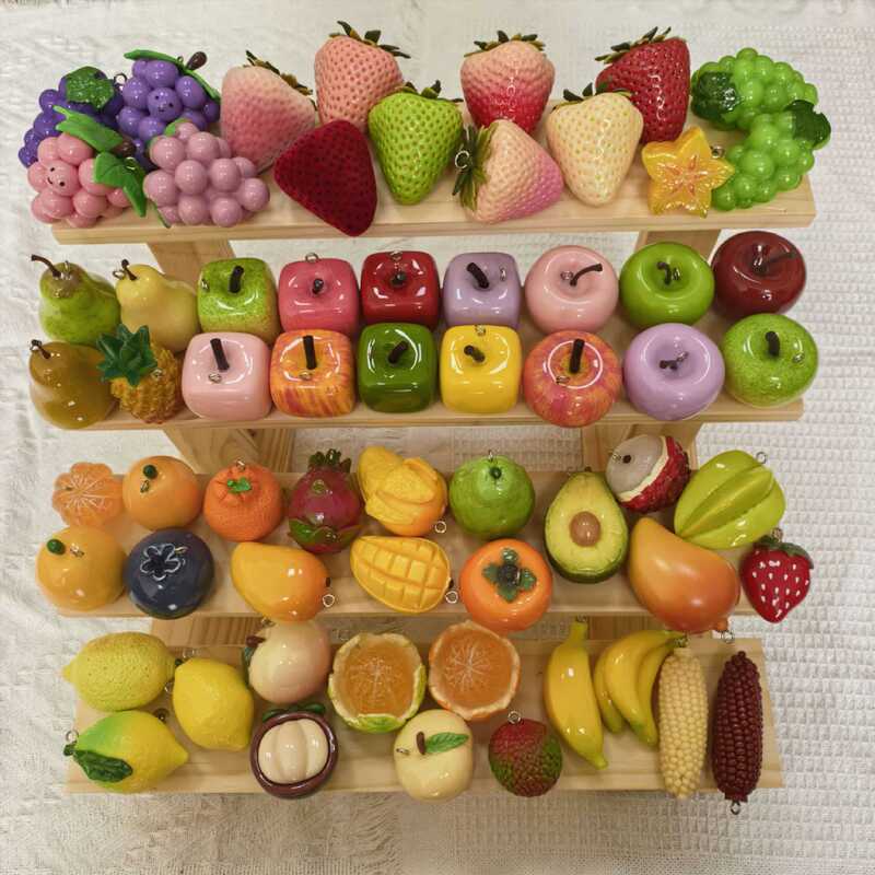 3D realistic large fruit solid resin fruit pendant, phone hanging chain, car fruit blind box hanging decoration 3D realistic large fruit solid resin fruit pendant, phone hanging chain, car fruit blind box hanging decoration