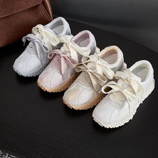 Inner Height 7cm Lace-up All-match Casual German Training Shoes Women's 2025 Spring New Breathable Sports Forrest Gump Shoes
