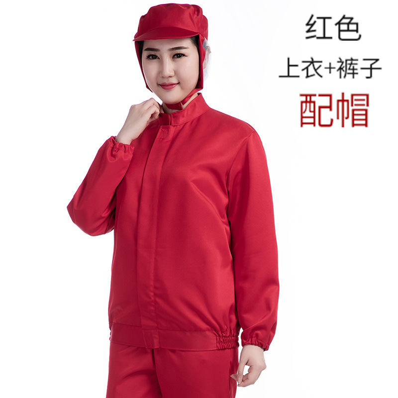 Fábrica de alimentos ropa de trabajo traje Taller de procesamiento de ropa de trabajo blanco ropa de trabajo de invierno ropa sanitaria azul bordado