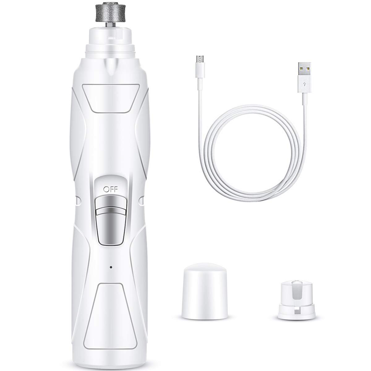 Transfronterizos nuevos maquinadores de uñas para perros y gatos Uña eléctrica de acero inoxidable USB Uña de maquinaria para perros