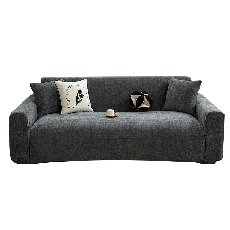 Todo incluido cubierta de sofá antideslizante desgaste anti-gato agarre cubierta protectora de sofá Schneier herringbone cuatro estaciones cojín de sofá universal