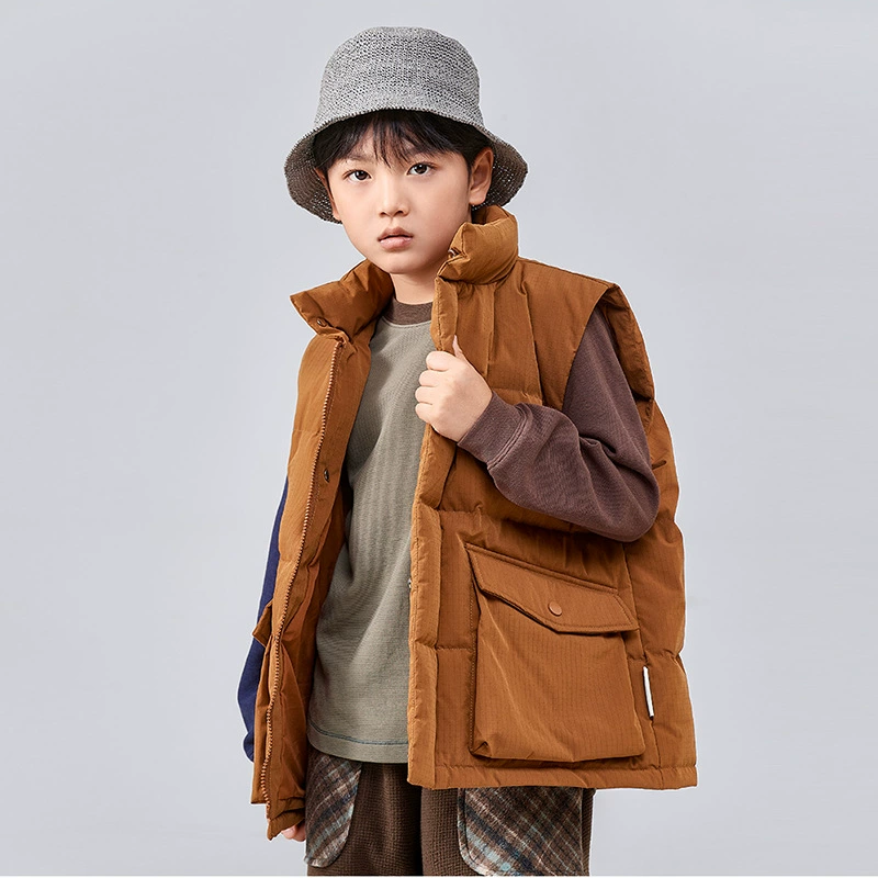 Трансграничные толстые пуховые жилеты для детей