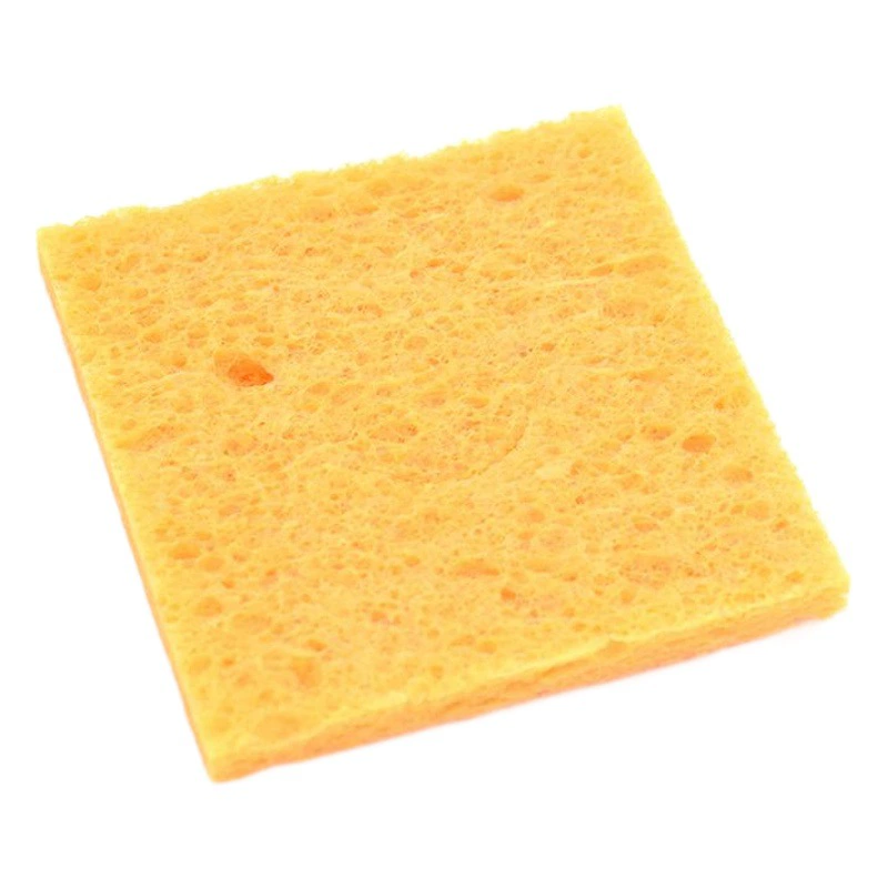 Паяльник головка Чистящая губка древесная масса хлопок впитывающая губка круглый квадратный прямоугольный водяной пузырь высокотемпературная стойкость 6x6 см