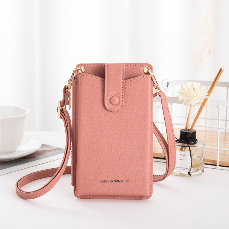 Women's Medium Pu Leather Solid Color Basic Classic Style Square Zipper Phone Wallets display picture 2