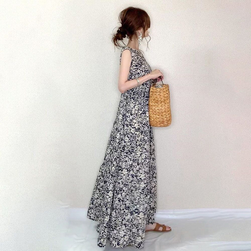 In-Stock Aliexpress Lazada Popular Amazon Wish Loose Plus-Size Sleeveless Japanese Original Dress Long Dress
