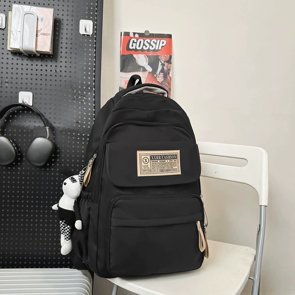 Black backpack, pendant