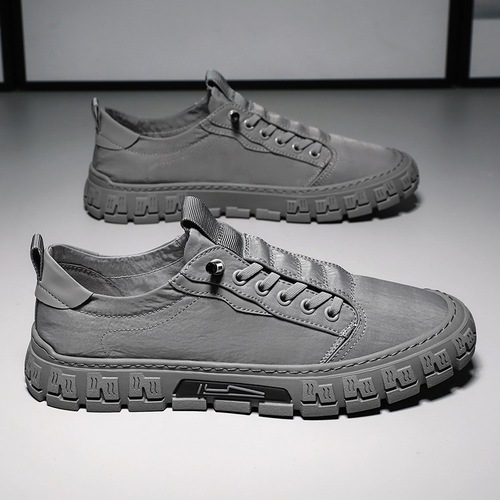 Ice Silk Cloth Shoes Men's Breathable Lazy Shoes  Spring New Men's Shoes Korean Style Trendy Versatile Casual Shoes