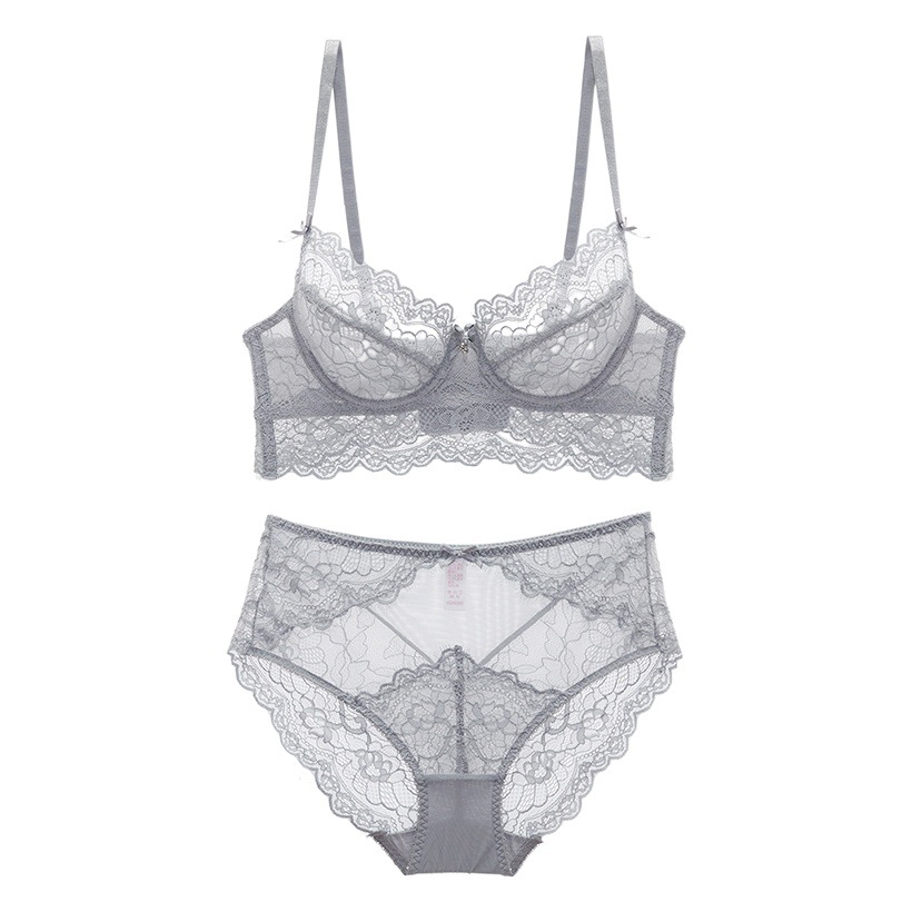 Traje de Sujetador de encaje sexy para mujer envuelto en el pecho y la conformación de los senos más el tamaño de soporte superior pecho grande y pequeño traje de ropa interior delgada sujetador