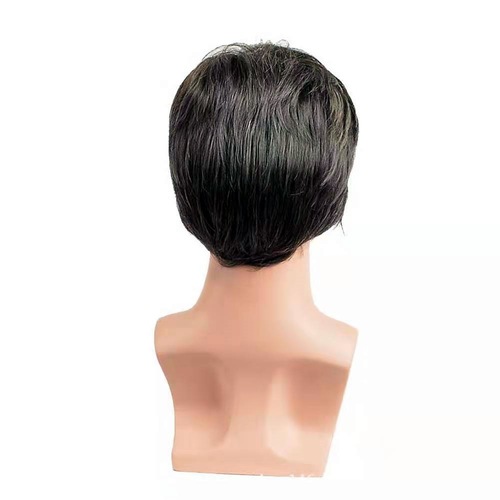 Foreign trade European and American hot-selling direct-selling wigs, men's short hair wigs, high-temperature silk wigs, drop shipping