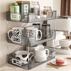 Ins-style cosmetic storage box, shelf, desktop, skincare, vanity, bathroom, washbasin, small cart rack