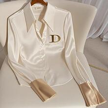 A 33468 French acetate satin shirt ��ʽ�����������羳