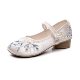 [Ice] 2024 New Chinese style cloth shoes cheongsam elegant single-layer shoes retro old Beijing embroidered shoes ancient costume shoes