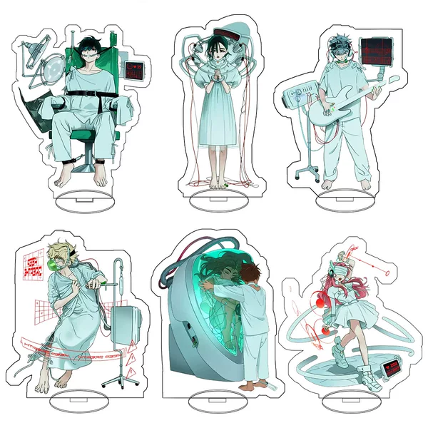 Special-Shaped Stage Animation Peripheral Acrylic Stand Mizisua Creative Campus Desktop Ornaments Gifts
