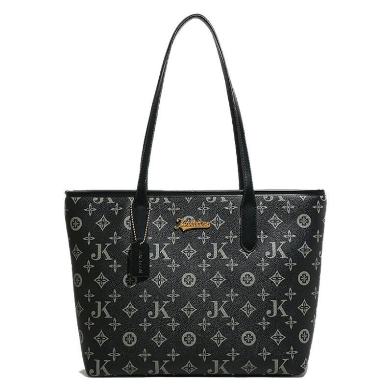 Bolsa de impresión retro para mujeres 2025, nueva moda de gran capacidad de bolsas de compras de viaje, bolsas de computadora, bolsas de hombro y brazo
