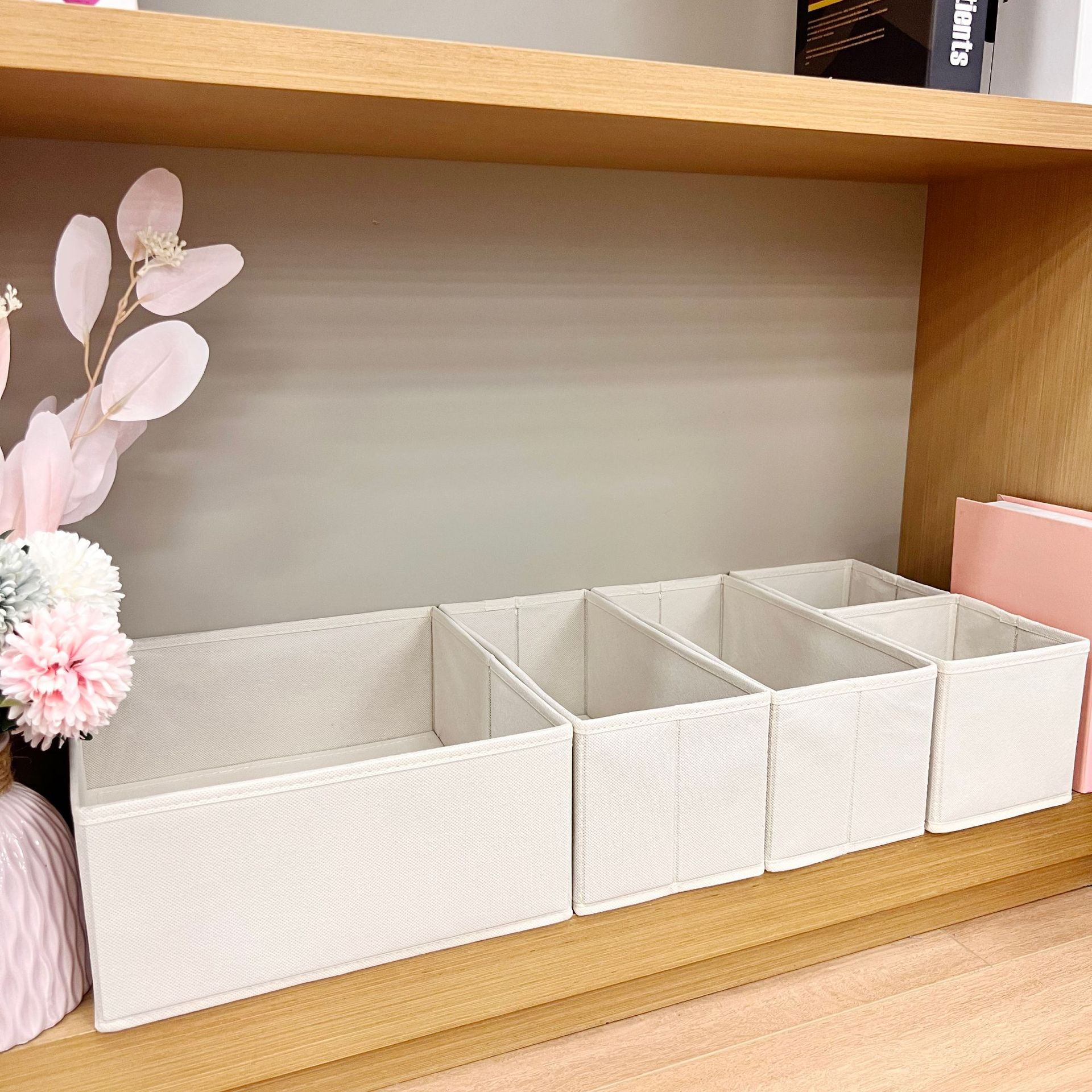 Caja Organizadora Plegable para Ropa Interior de Tela, Lavable, para Cajones image 37