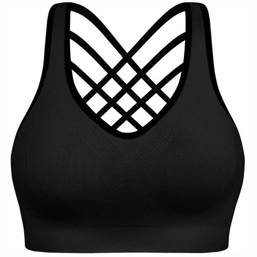 Sports Bra for Women - Comfortable, Wireless, Push-Up Fitness Top, Running and Yoga Back Support High-Intensity Shockproof Bra