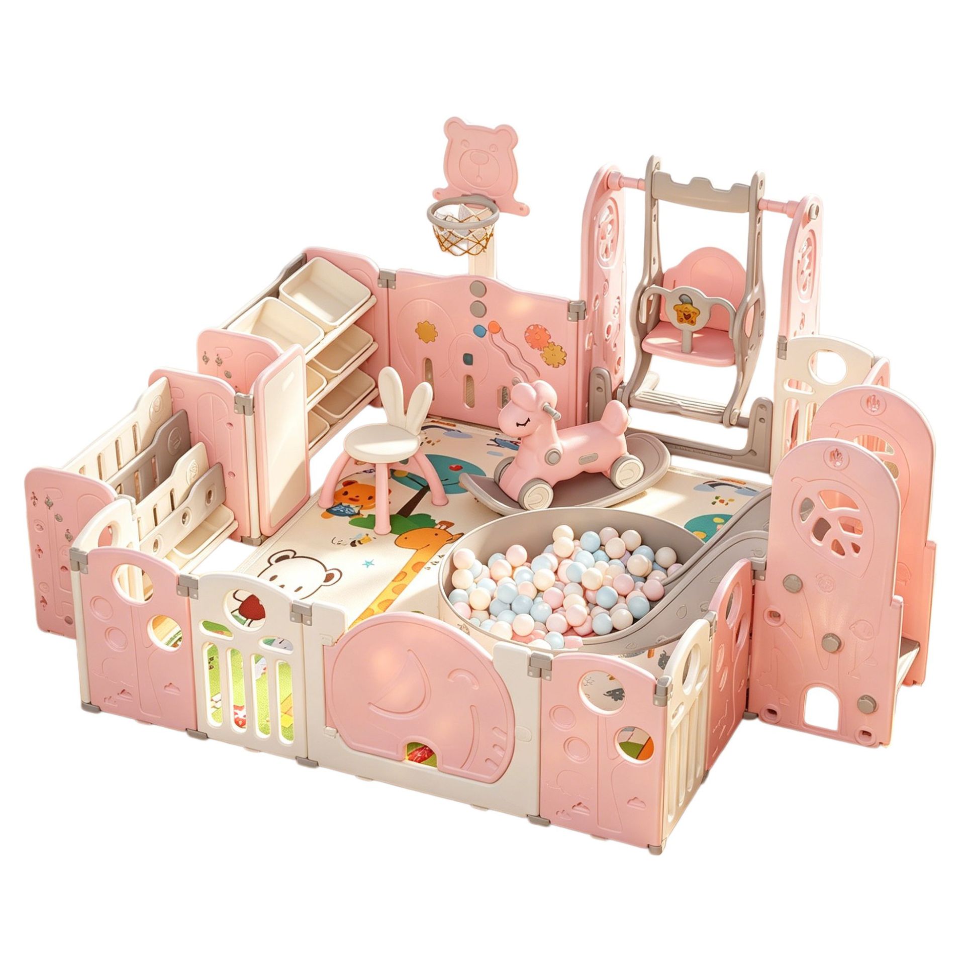 [barrera de juego para bebés barrera de protección infantil interior barrera de seguridad para niños en el suelo para el parque]