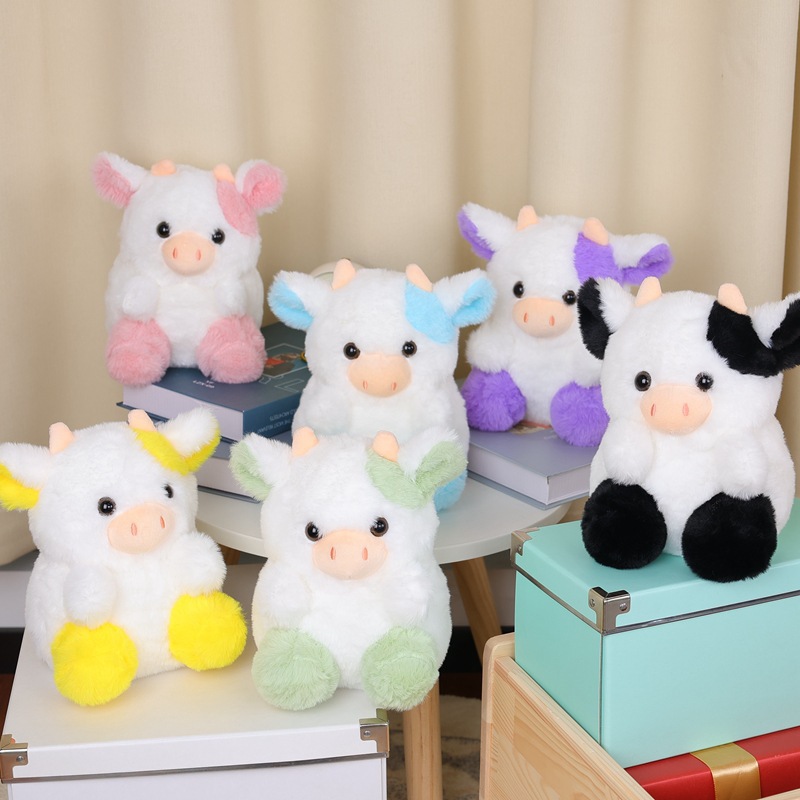 Muñecas transfronterizas, juguetes de peluche, belle vaca de fresa, regalo de vaca de fresa encantadora