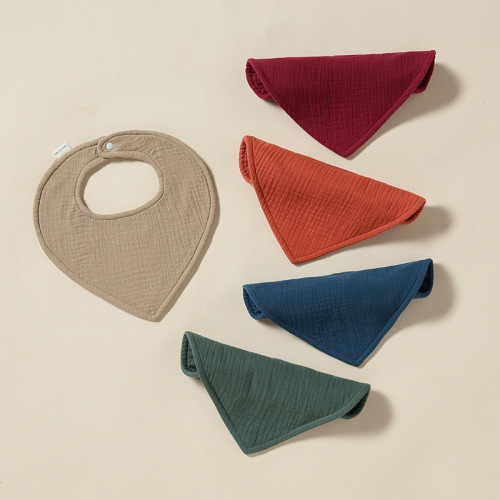 Baby saliva towel soft bib baby anti-vomiting rice bag saliva bag pure cotton gauze newborn bib small square towel