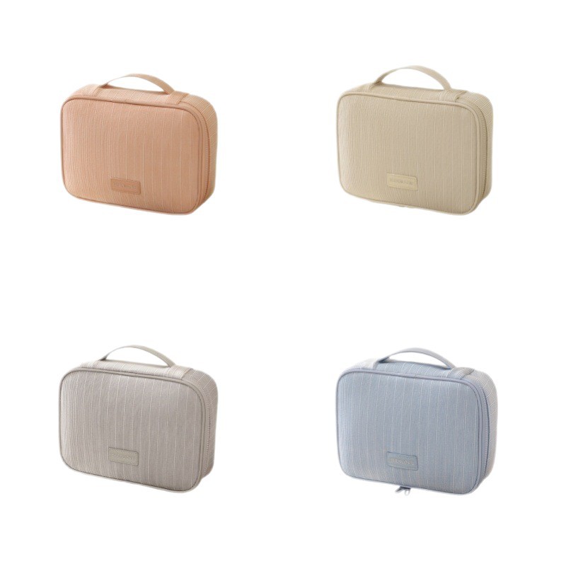Transfronterizos nuevos bolsas de almacenamiento de cosméticos cuadrangulares de meandarra bolsa de almacenamiento multifuncional bolsa de maquillaje portátil grande bolsa de maquillaje mayorista