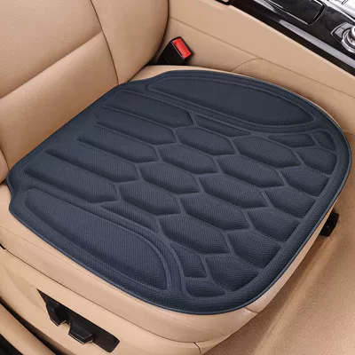 Winter Warmth, Three-Piece Set, Non-Slip, Four Seasons Pad - haze-blue-front-single-seat-seaweed-fiberintegrated-moldinganti-slip-no-disassembly-and-assembly-piece