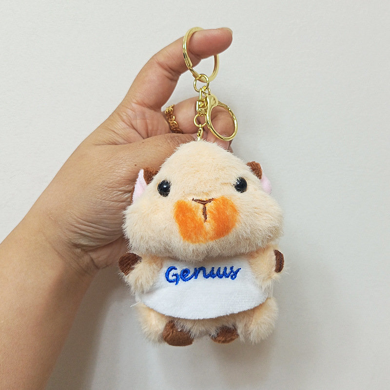 新商品のオランダの豚のぬいぐるみのペンダントのモルモットの人形の子供のハムスターのキーはモルモットの人形の女の子を掛けて飾ります。|undefined