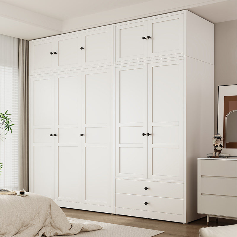 Sanjiao Steel Wardrobe for Home Bedroom, Easy Assembly, Storage Cabinet for Rental Housing, 2026 New Model, Metal Children's Clothes Rack