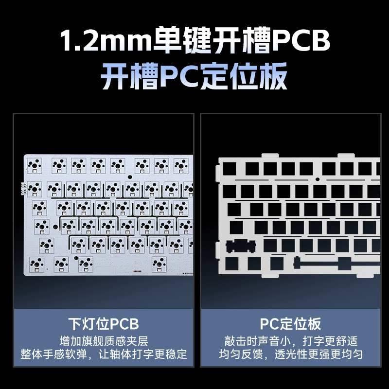 MCHOSE Маиконг G75 Pro настраиваемая трехрежимная механическая клавиатура беспроводной Bluetooth для игр киберспорт боковая клавиша