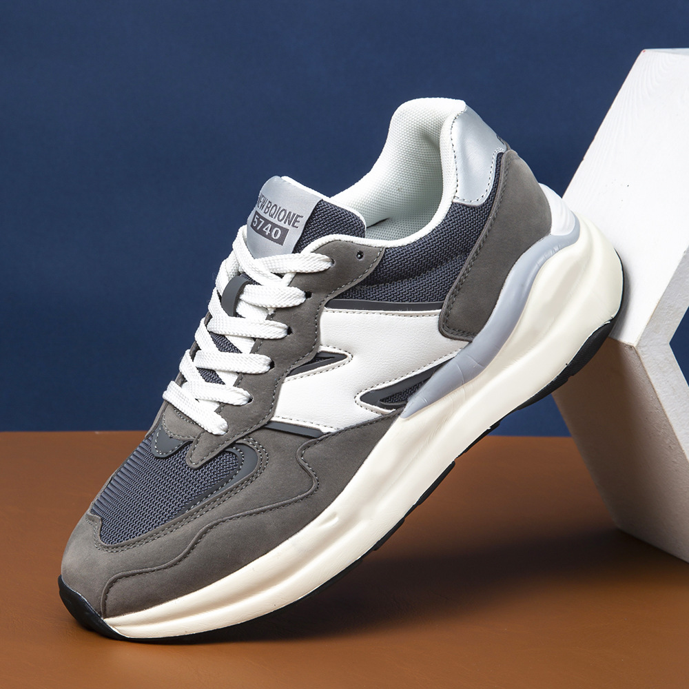 Zapatos de hombre 5740 zapatos retrógrados de moda transpirables ligeros suela gruesa desgaste pareja corriendo zapatos clásicos en forma de N