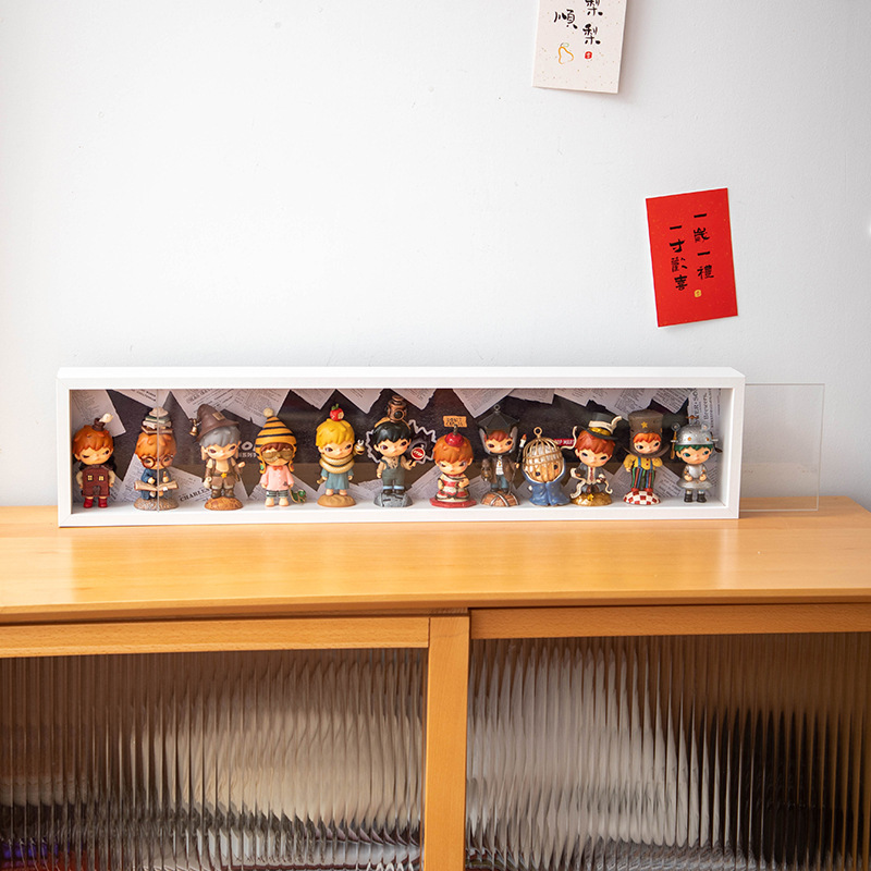 泡泡玛特小野1-7代展示盒立体中空相框diy场景装饰盲盒收纳展示盒|undefined
