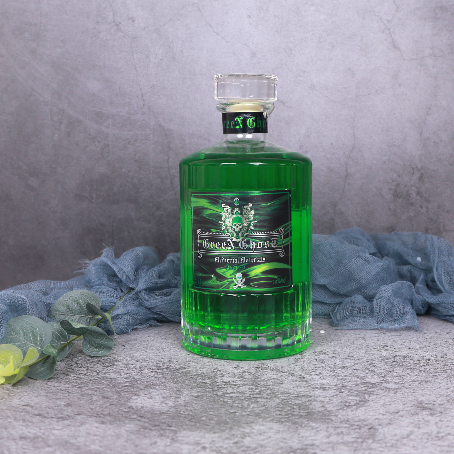 厂家销售网红时尚洋酒摩玛帝.绿幽灵利口酒批发代理供700ml