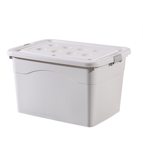 Moving storage box plastic household clothes quilt storage box toy sundry storage box extra large storage box