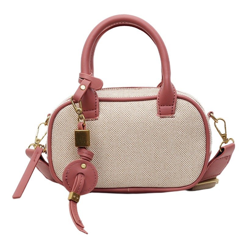 Bolsa de bolos de nicho coreano bolsas de bolos de mano lienzo colgante de color retro de alta calidad bolsas de hombro