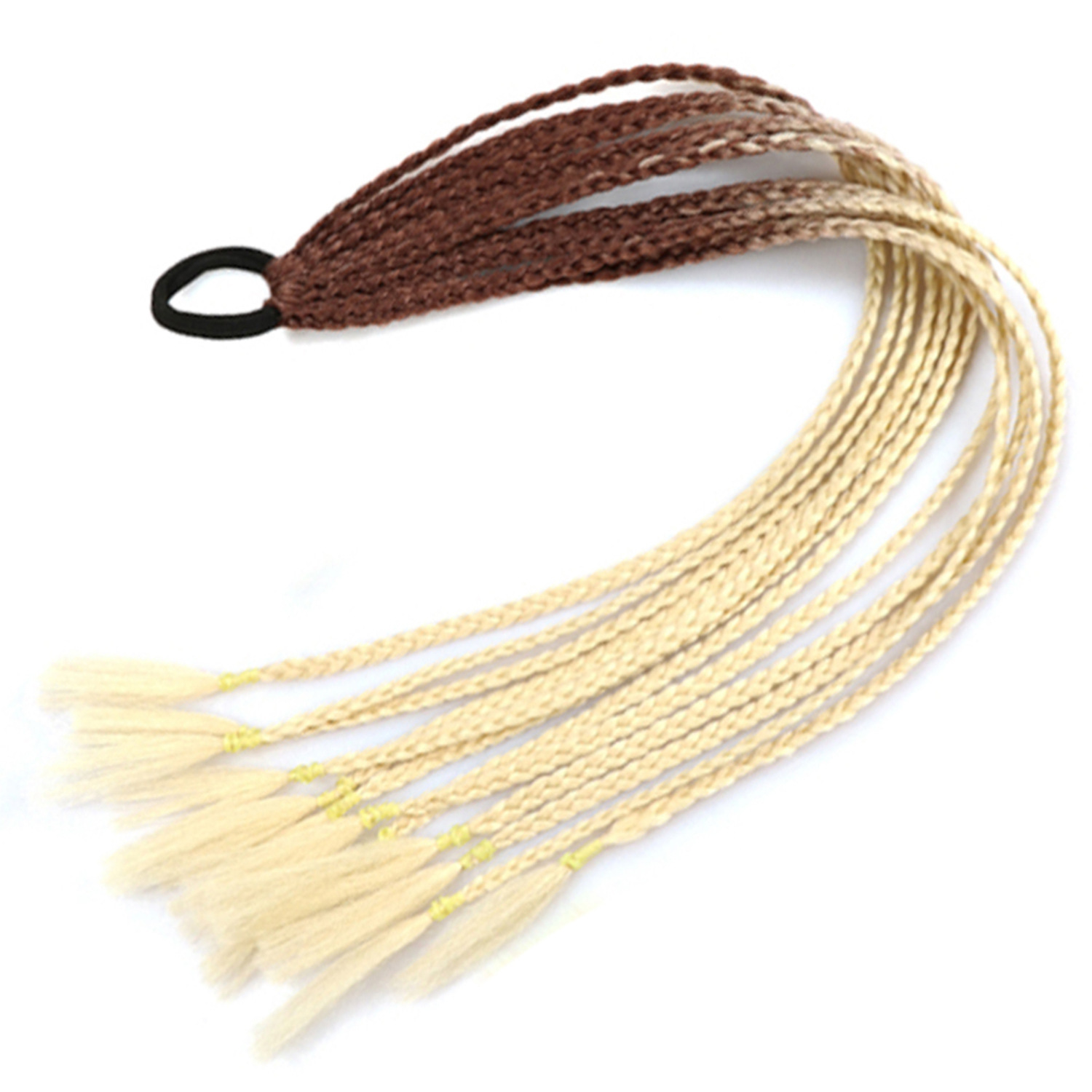 Inventario al por mayor colorido trenzas de tres hebras africanas trenzas sucias trenzas de caballo recogidas en stock Inventario