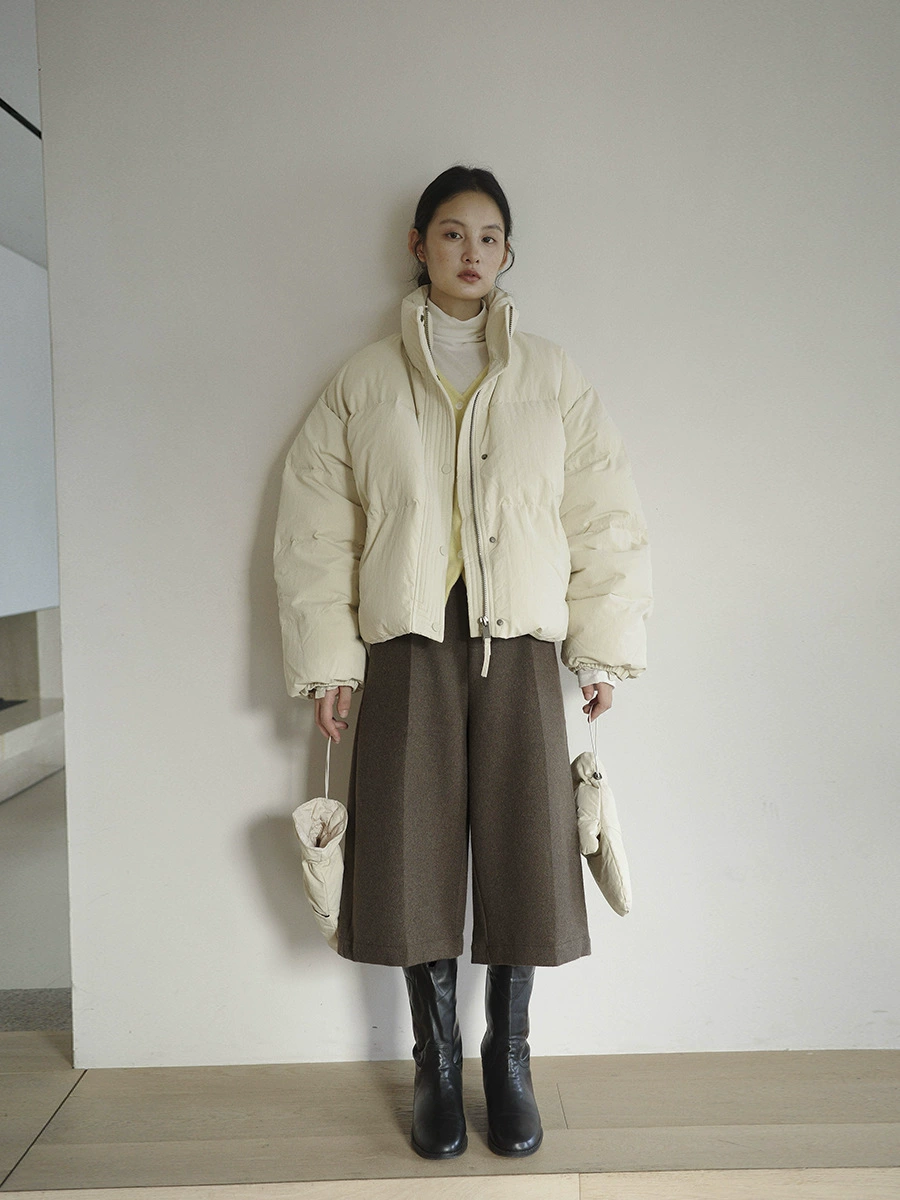 Winter down jacket, gloves, Korean style, oversize